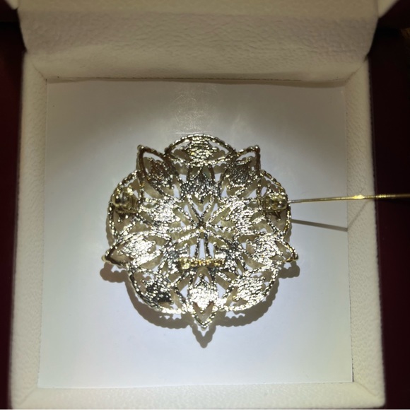 Sarah Coventry Orange & Green Cabochon Brooch - Picture 5 of 12